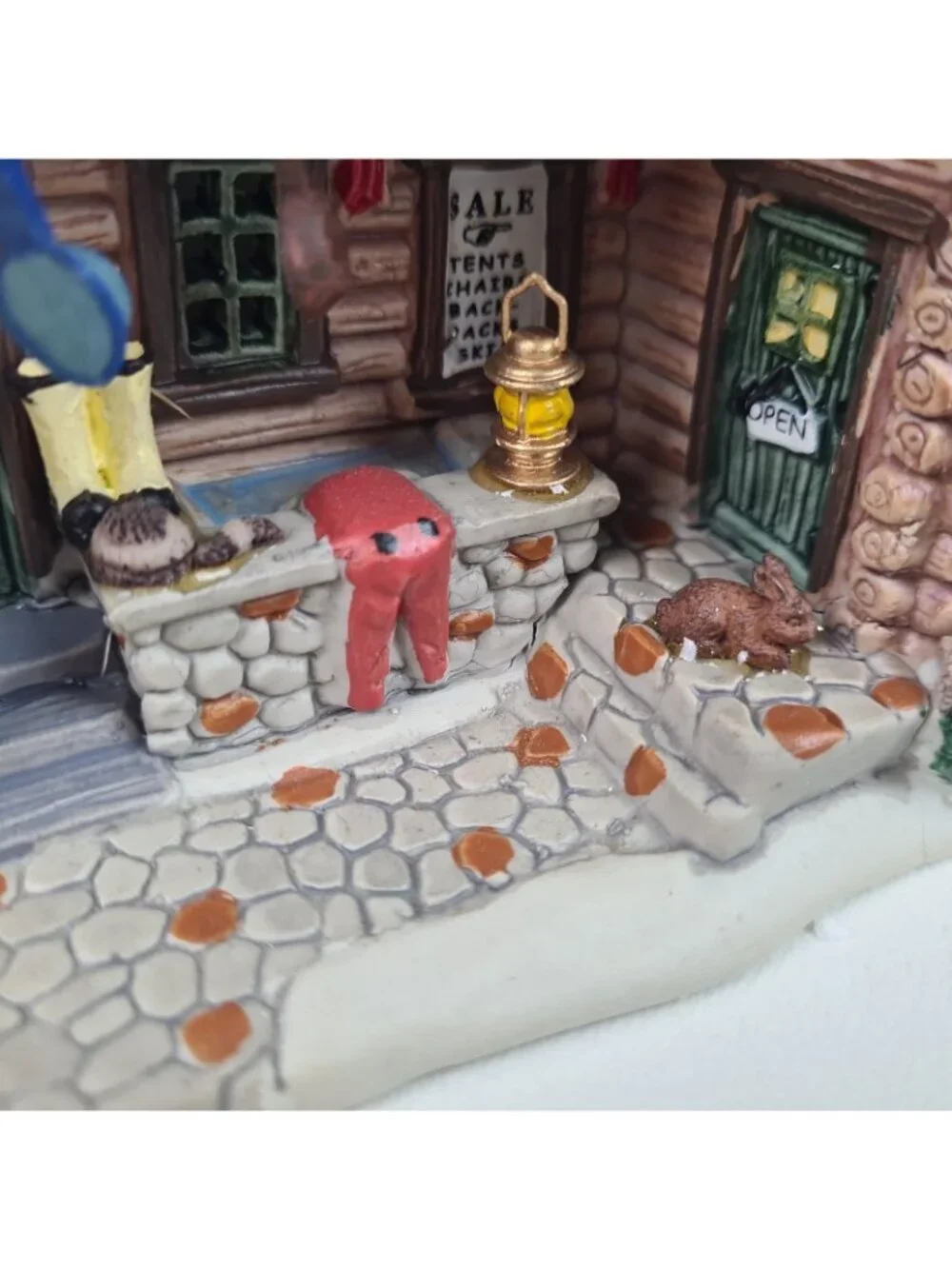 LEMAX Enchanted Forest Buckys Tradition Post-Camping 45059 Lighted Building